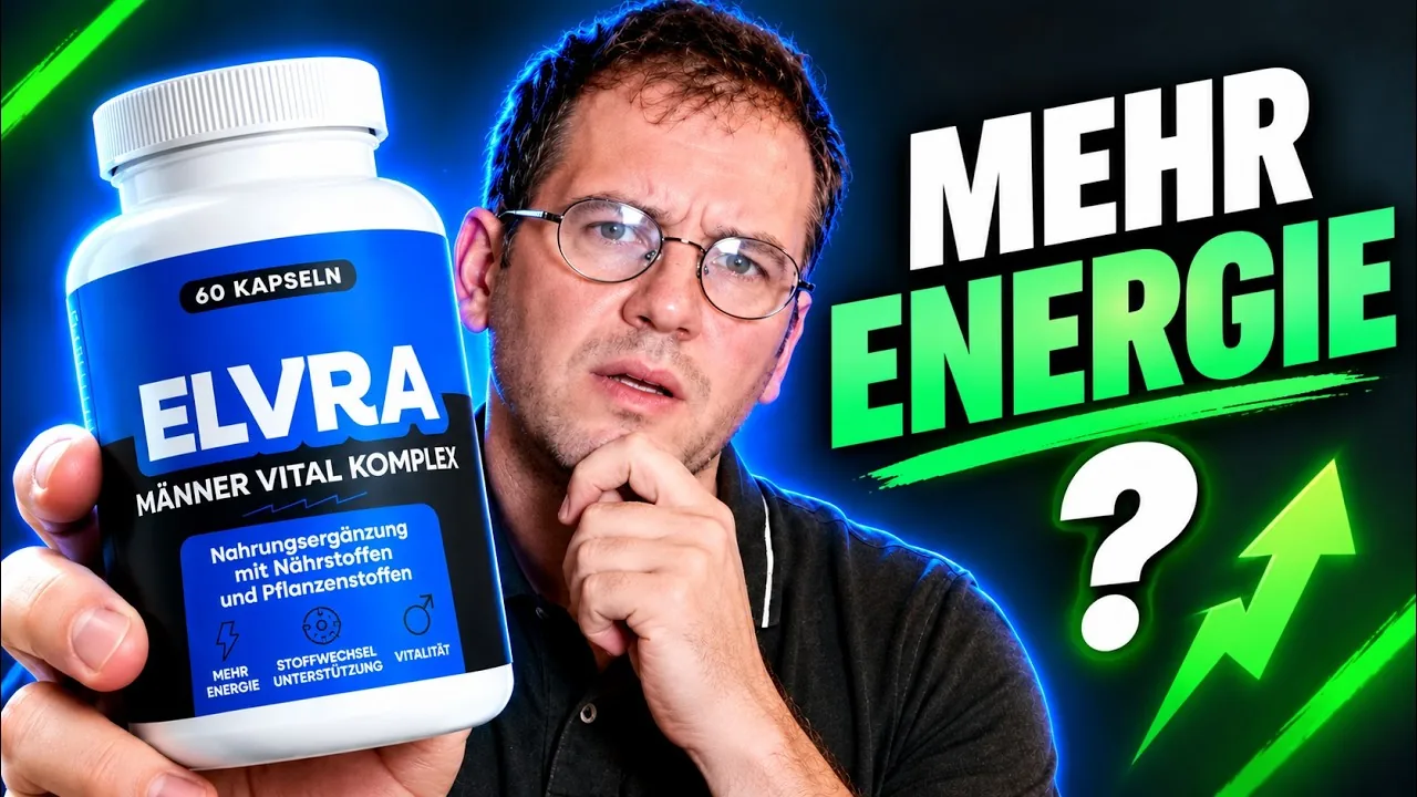 Elvra Erfahrungen und Test, Inhaltsstoffe, Dosierung, Koffein und Preis des Vitalitätskomplexes für Männer, mehr Energie