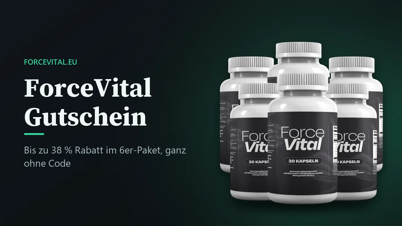 ForceVital Gutschein: das 6er-Paket, bis zu 38 % Rabatt ohne Code