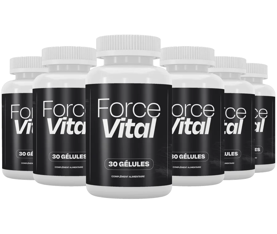 Lot de 6 flacons ForceVital à 49 € le flacon, 180 gélules, livraison offerte