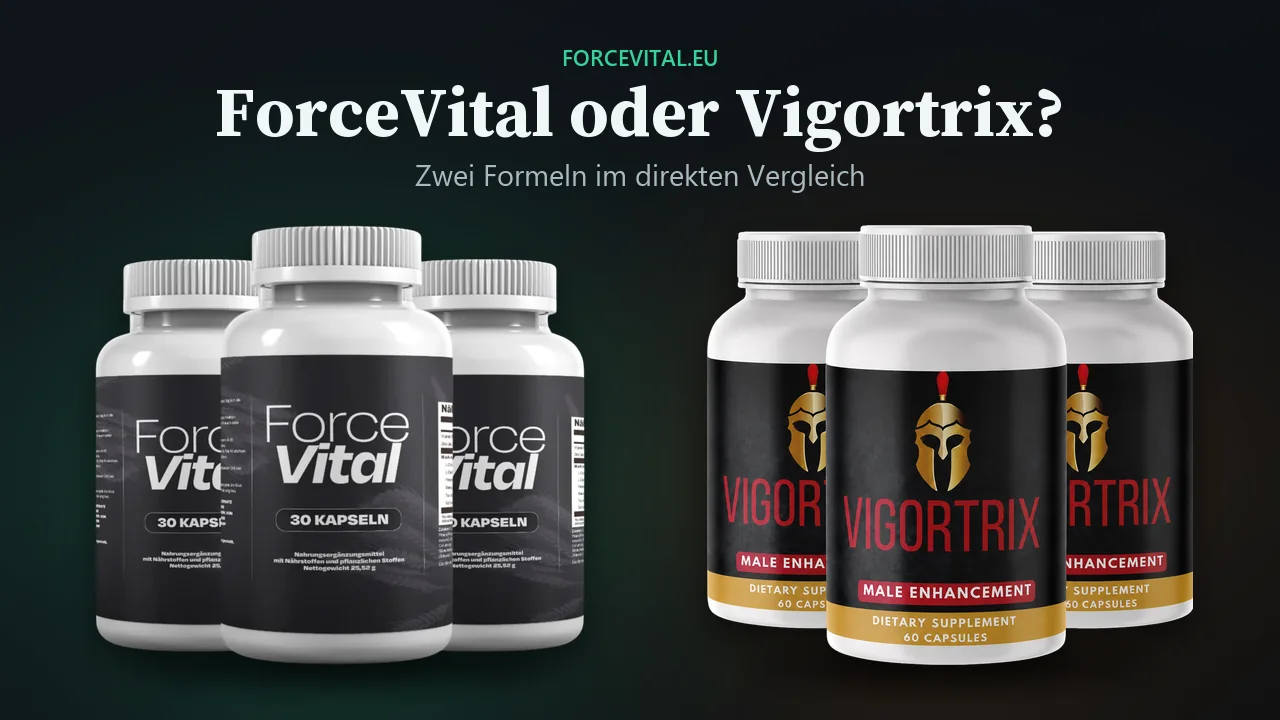 ForceVital oder Vigortrix: die beiden Präparate nebeneinander im Vergleich