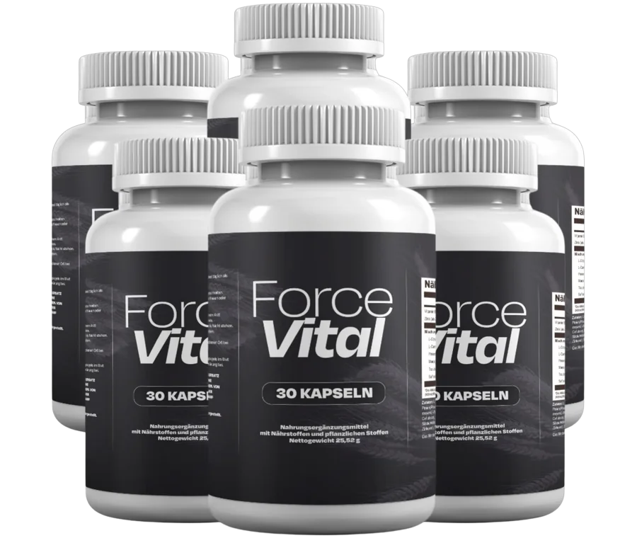 ForceVital 6er-Paket, 180 Kapseln für sechs Monate, 49 € je Flasche und Gratisversand