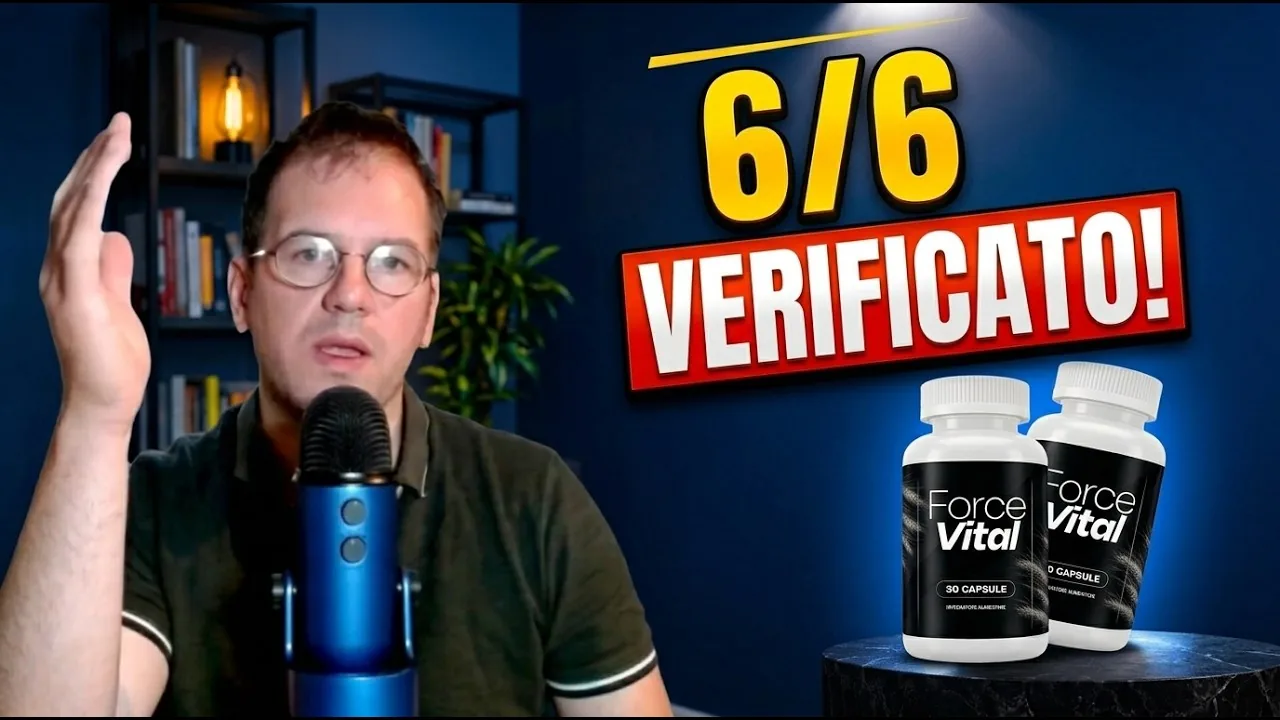 ForceVital truffa o no, la verifica: il presentatore e due flaconi italiani da 30 capsule, miniatura del video