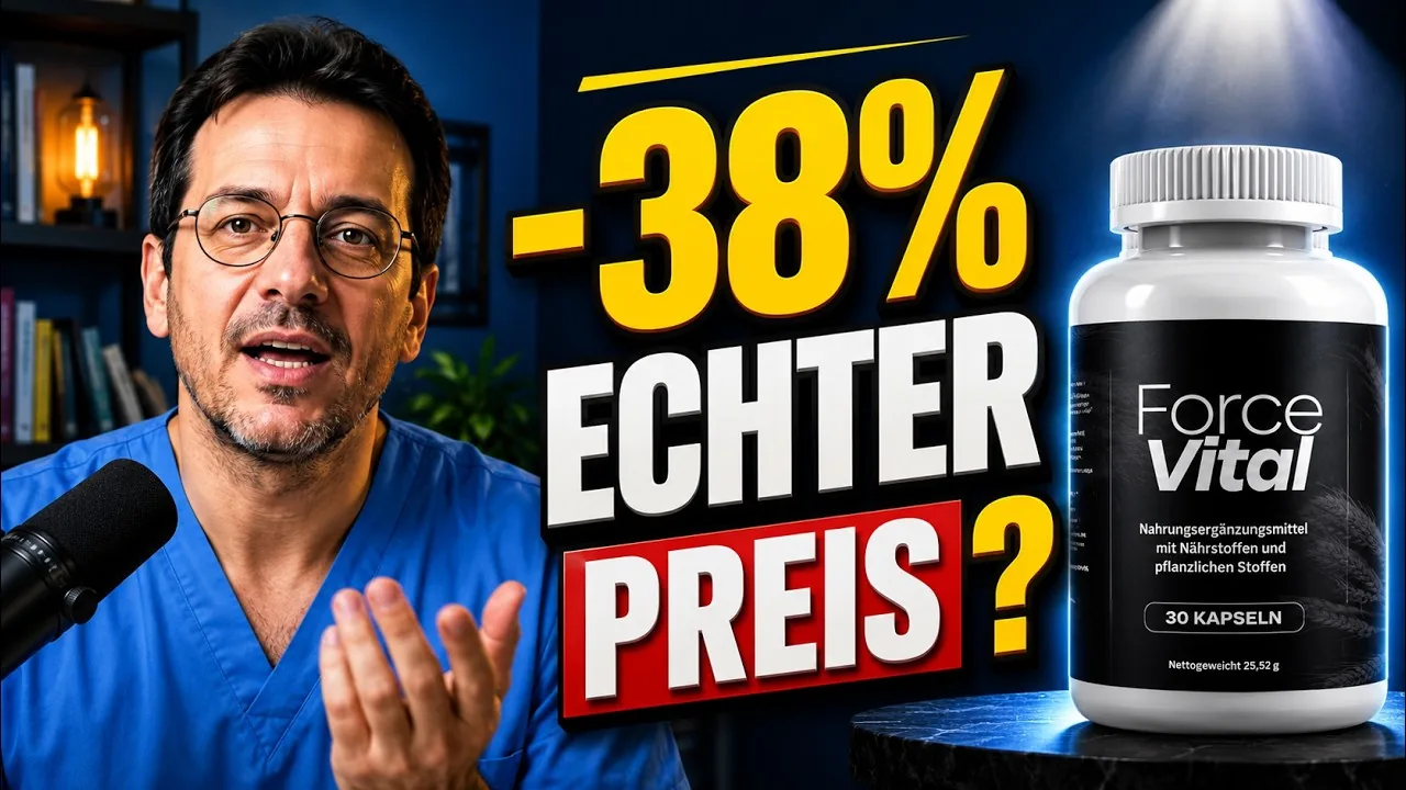 ForceVital Preis im Video, die drei offiziellen Pakete und der Rabatt von 38 Prozent
