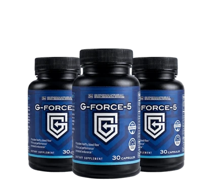 GForce 5 three-bottle package, 90 capsules, a 90-day supply with free US shipping