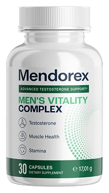 Mendorex Flasche mit 30 Kapseln, Men’s Vitality Complex, eine Kapsel am Tag