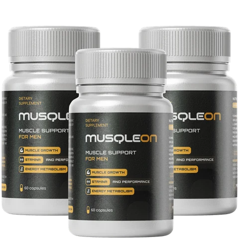 MusqleON lot de trois flacons de 60 gélules, trois mois de prise au meilleur prix par flacon