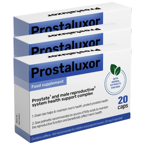 Prostaluxor pack 60 jours : trois boîtes de 20 gélules scellées séparément, le prix le plus bas à la boîte