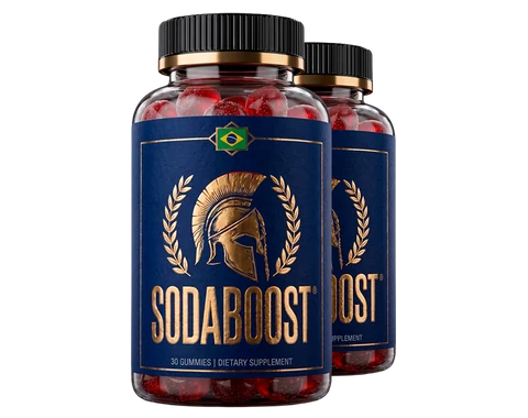 Two bottles of SodaBoost gummies, a 60-day supply