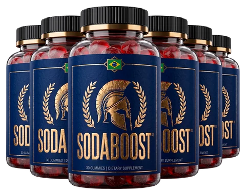 Six-bottle package of SodaBoost gummies, 180 days, the lowest price per bottle