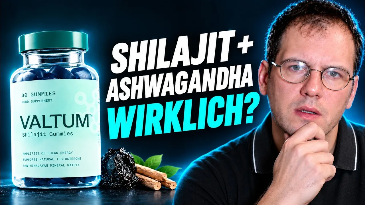 Valtum Erfahrungen und Test, Shilajit und Ashwagandha KSM-66 Gummies, Inhaltsstoffe, Studien, Testosteron und Preis