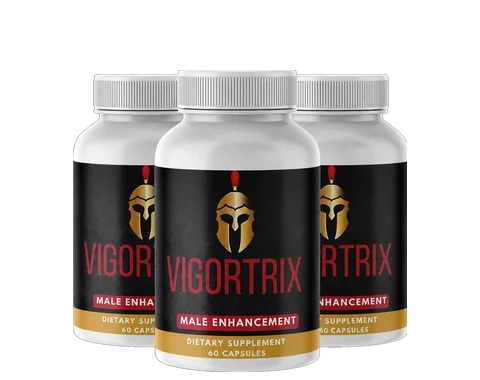 Three-bottle package of Vigortrix, 180 capsules for 90 days