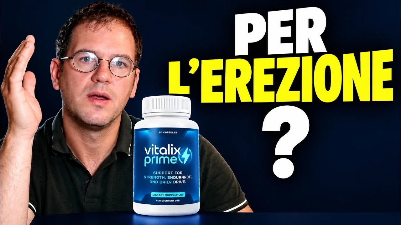 Miniatura del video Vitalix Prime: il presentatore accanto al flacone da 60 capsule